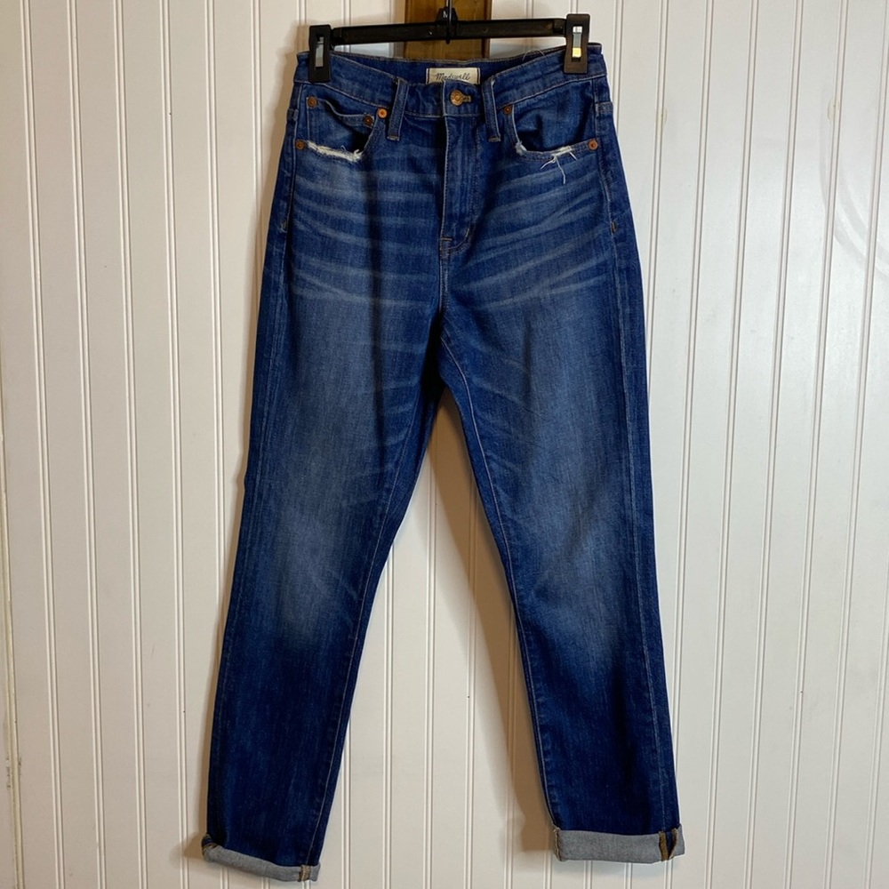 Madewell Jeans Size 24 Highrise Slim Boyfriend